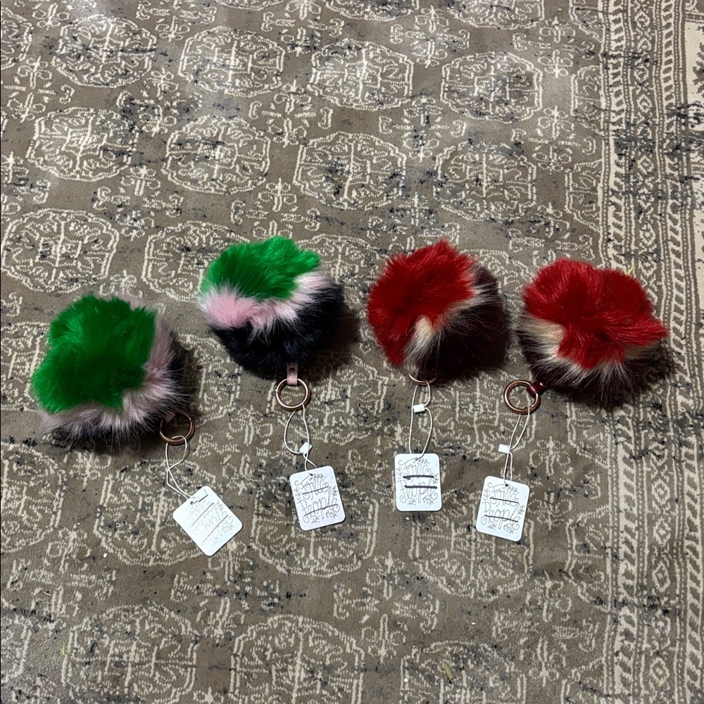 Free People Faux Fur Pom Keychain